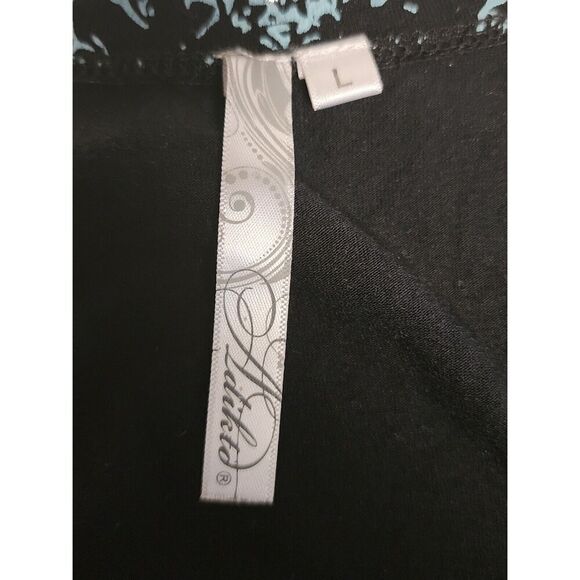 Adiktd Asymmetric Hem Mini Multicolor Black Dress Size Large - Picture 7 of 7